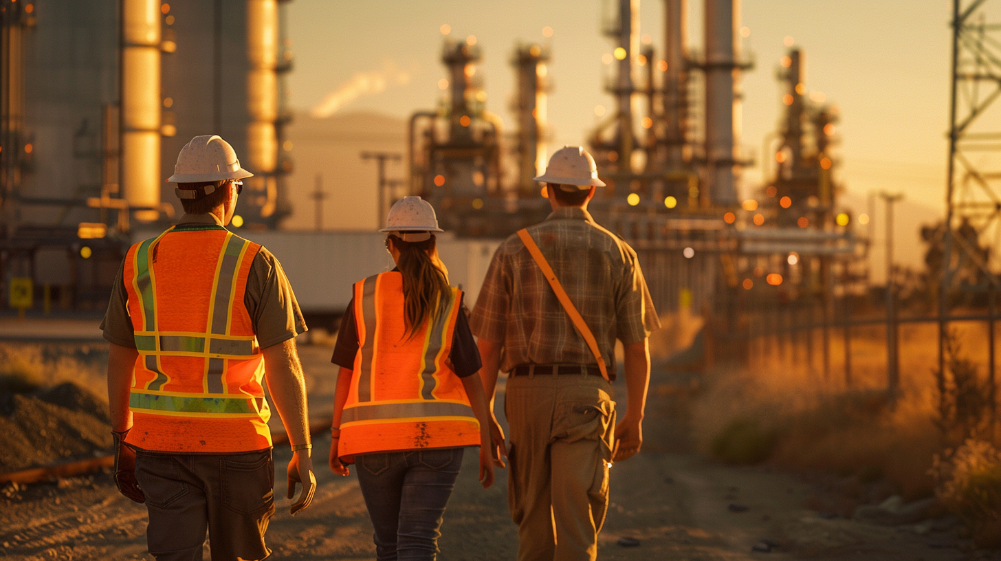 mkastens_photograph_of_3_workers_walking_towards_an_Oil_and_Gas_72490f88-5d5f-451c-aae7-1b776ddf3cf5